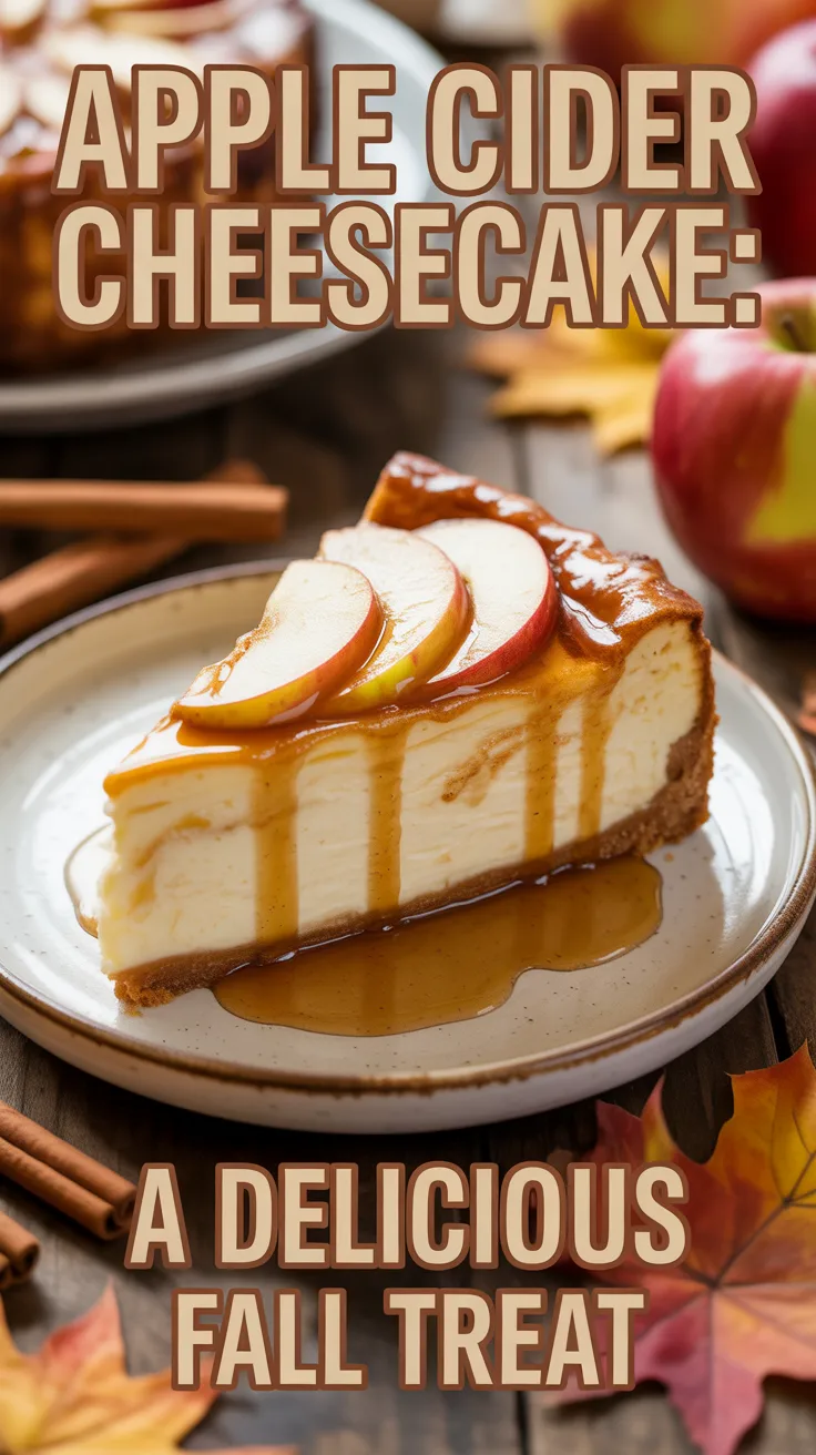 Imagine indulging in a rich, velvety cheesecake infused with the sweet and tangy essence of fresh apple cider. This recipe transforms a classic favorite into a unique seasonal treat, perfect for gatherings or cozy evenings at home.