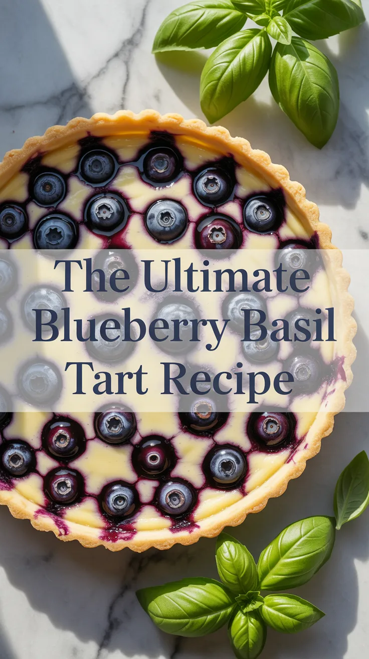 Explore the health benefits hidden in this delightful recipe as fresh blueberries and basil come together in harmony. Not only is this tart a feast for the eyes, but it’s also a guilt-free indulgence that captures the essence of summer.