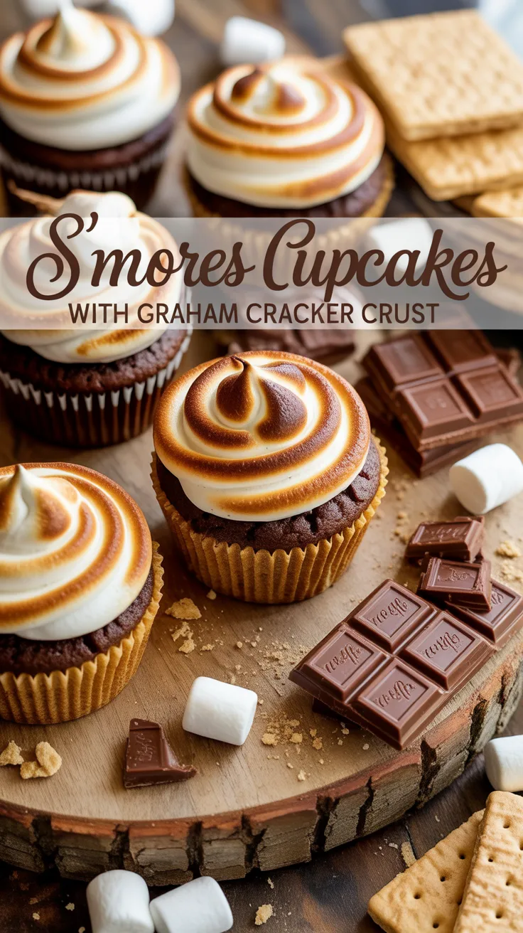 Imagine the joy of baking these mouthwatering cupcakes in your own kitchen. The sweet aroma of melting chocolate and toasted marshmallows fills the air as you prepare a dessert that promises nostalgia and excitement in every bite, perfect for gatherings or quiet nights in.