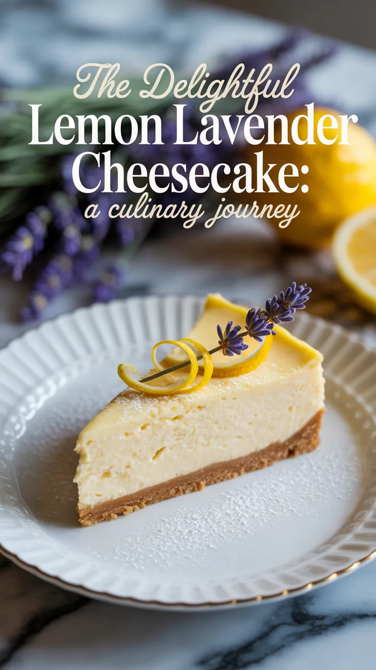 Embark on a delicious journey with a Lemon Lavender Cheesecake that captures the essence of sunny days and blooming gardens. This unique dessert features a perfect balance of tangy lemon and fragrant lavender, inviting you to experience a symphony of flavors in every bite.