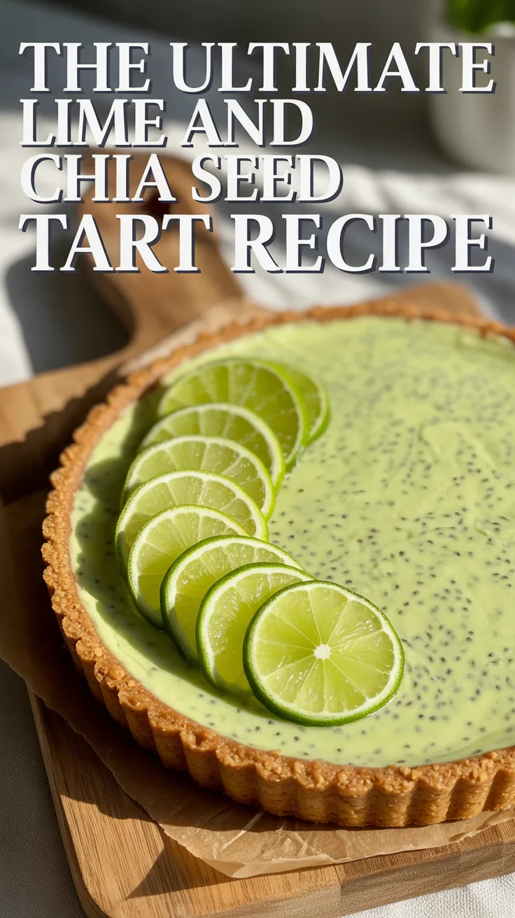 Elevate your dessert game with the Ultimate Lime and Chia Seed Tart, where zesty lime pairs beautifully with the unique crunch of chia seeds. This refreshing treat brings a burst of citrus flavor that invigorates the palate, making it the perfect dessert for any season.