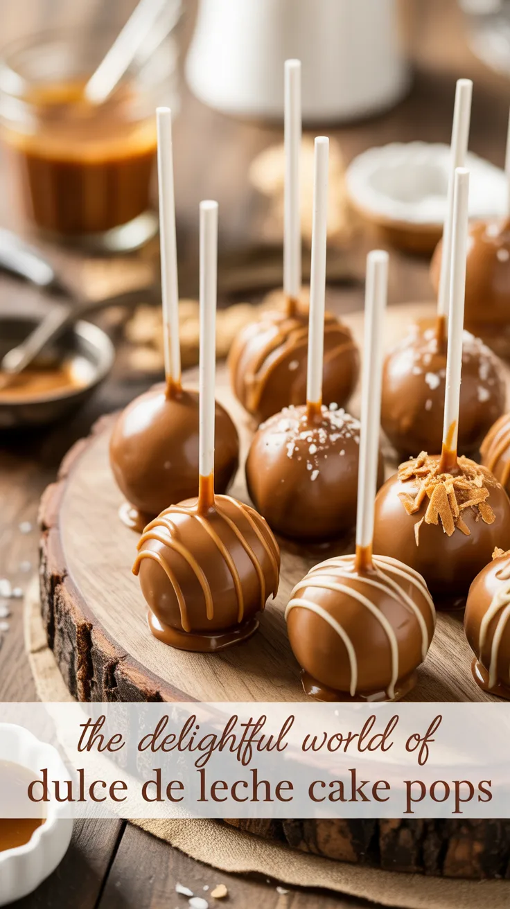 Indulge in the creamy sweetness of Dulce de Leche Cake Pops, where rich caramel flavors meet moist cake in a delightful bite-sized treat. Perfect for celebrations or an irresistible dessert at home, these pops are sure to satisfy any sweet tooth.