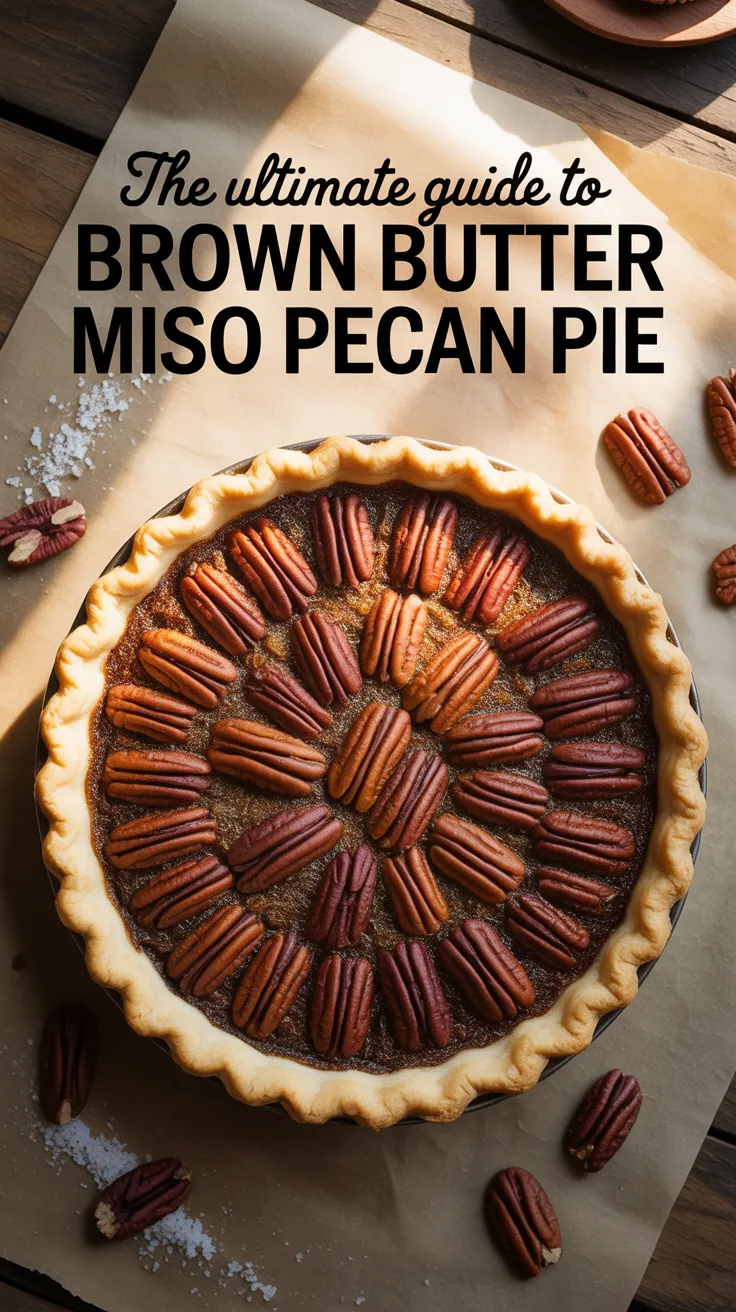 Experience a fusion of flavors in a pie that redefines dessert with its unique combination of brown butter and miso. This Brown Butter Miso Pecan Pie elevates a classic favorite into a sophisticated delight that will surprise and enchant your taste buds.
