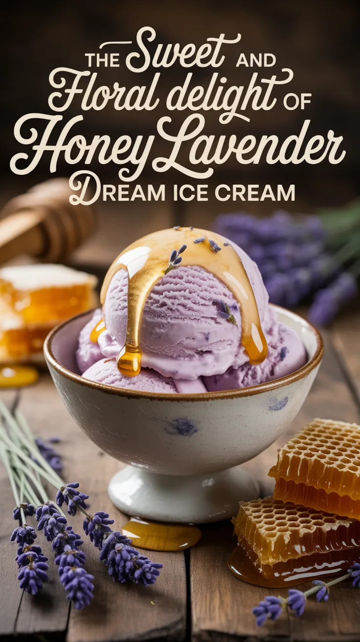 Elevate your dessert game with a recipe that’s as easy to make as it is luxurious to savor. Perfect for warm evenings or special occasions, this Honey Lavender Dream Ice Cream will leave your guests raving long after the last scoop is gone.