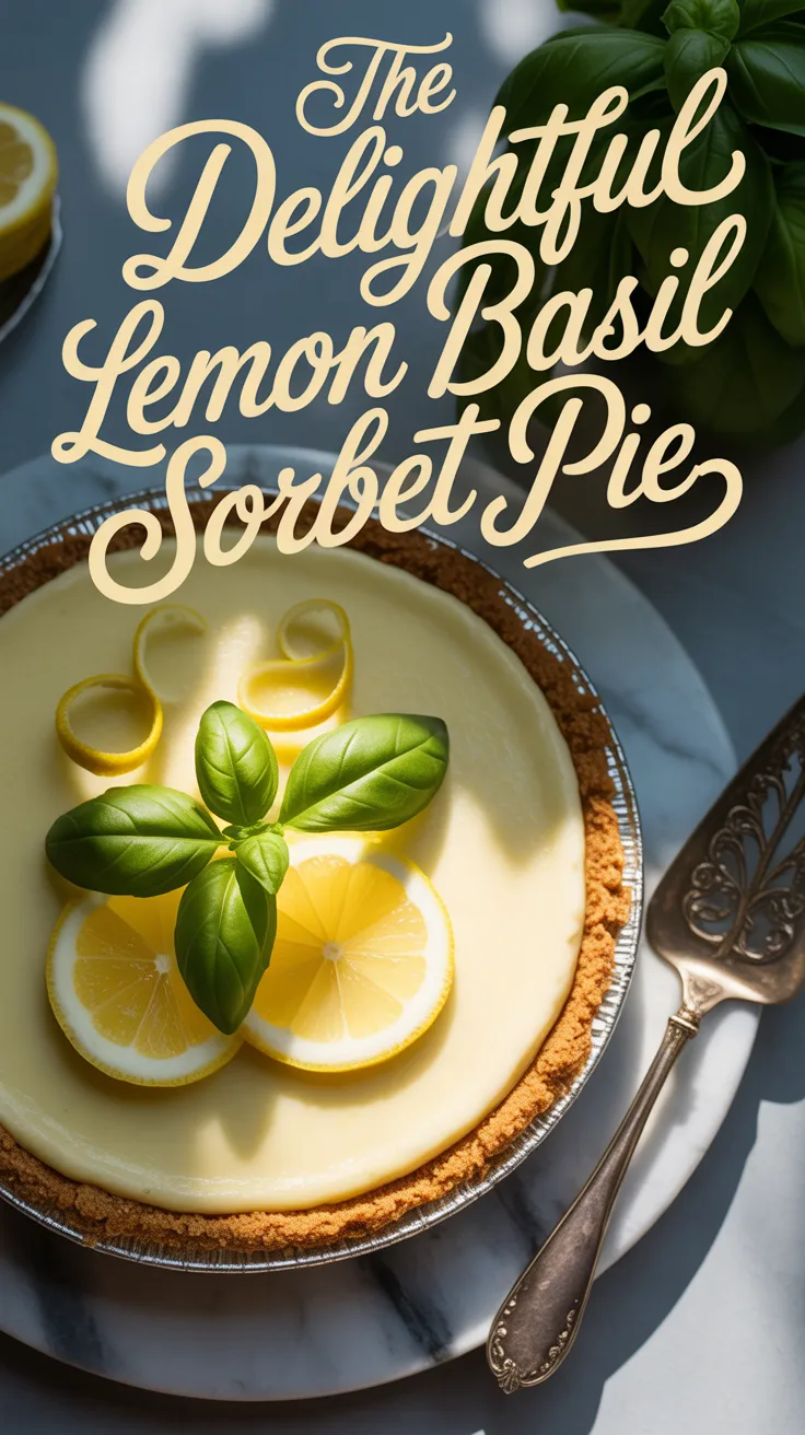 Refresh your palate with The Delightful Lemon Basil Sorbet Pie, a vibrant dessert that beautifully balances zesty lemon and aromatic basil. This unique combination offers a surprising twist that’s both invigorating and delightful.