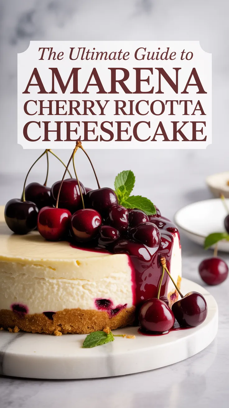 Embark on a culinary adventure with an amarena cherry ricotta cheesecake that masterfully blends creamy richness with the tartness of vibrant cherries. This dessert brings the essence of Italian cafés right to your kitchen, inviting you to indulge in a slice of pure decadence.
