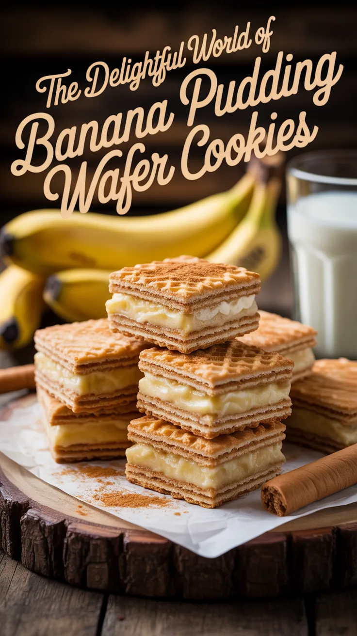 Imagine indulging in a soft, buttery cookie infused with the sweet taste of ripe bananas and hints of vanilla, then complemented by a delightful crunch from the wafer layering. Each cookie offers a wonderful balance of textures and flavors that will transport you back to family gatherings and sunny days.