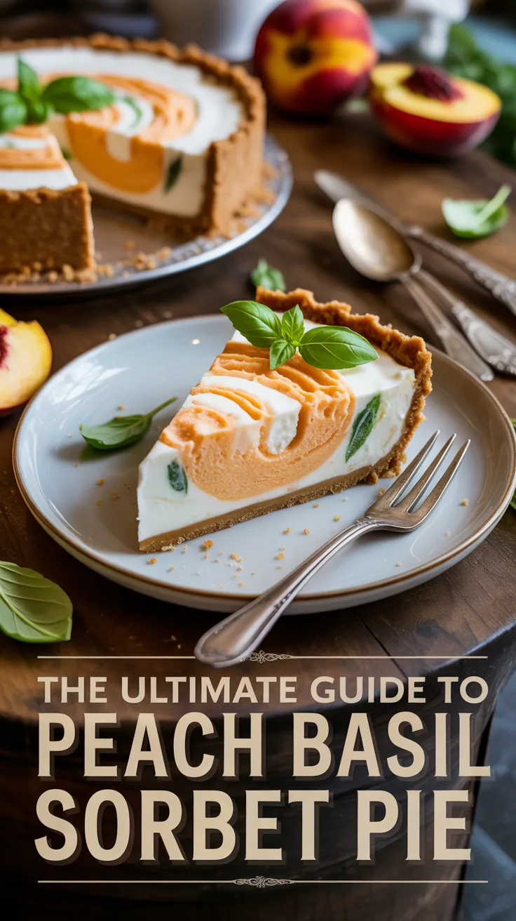 This pie not only refreshes but also dazzles with its stunning presentation. Beautiful peach slices on top make it a showstopper at any event, while the sorbet filling ensures every bite is a treat for the senses.