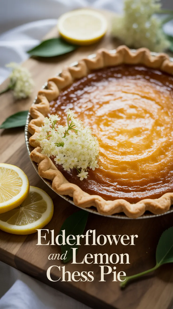 Immerse yourself in the refreshing flavors of Elderflower and Lemon Chess Pie, a delightful twist on a classic dessert. The floral notes of elderflower combined with bright lemon create a tantalizing experience that will leave your taste buds dancing.