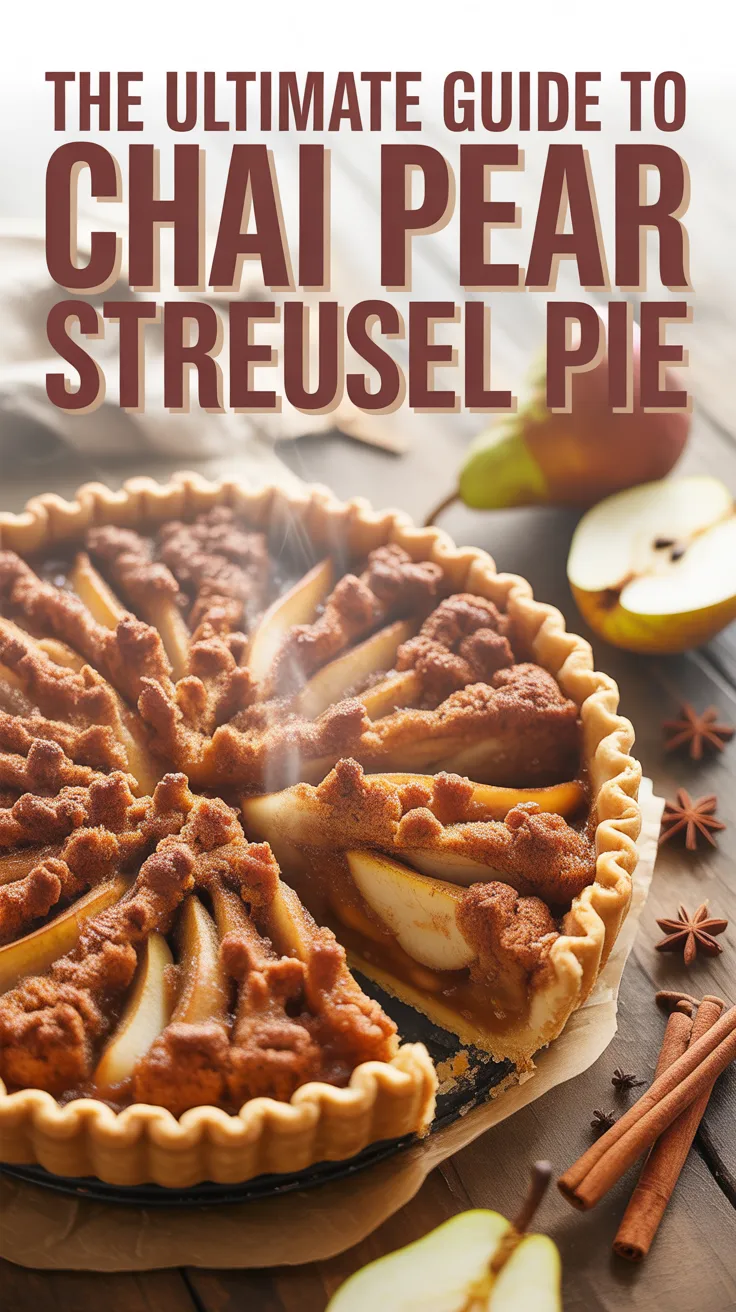 Dive into a baking adventure that highlights the beauty of chai spices and seasonal pears. This Chai Pear Streusel Pie is not just dessert; it's a celebration of flavor and creativity that will leave everyone wanting seconds.