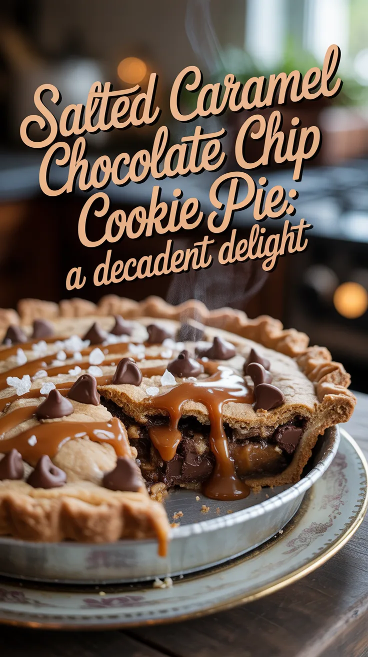 Whether you're celebrating a special event or just want to treat yourself, this Salted Caramel Chocolate Chip Cookie Pie is the answer. It’s irresistibly easy to make, and the result? A dessert that will have everyone begging for the recipe!