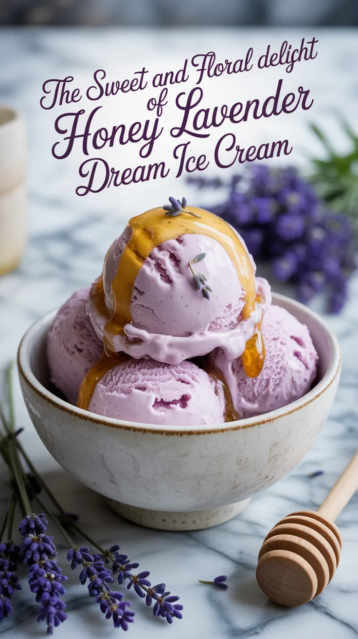 Imagine velvety ice cream infused with the delicate aroma of lavender, perfectly balanced by the rich sweetness of honey. Each bite transports you to a peaceful meadow in full bloom, awakening your senses and evoking a sense of bliss.