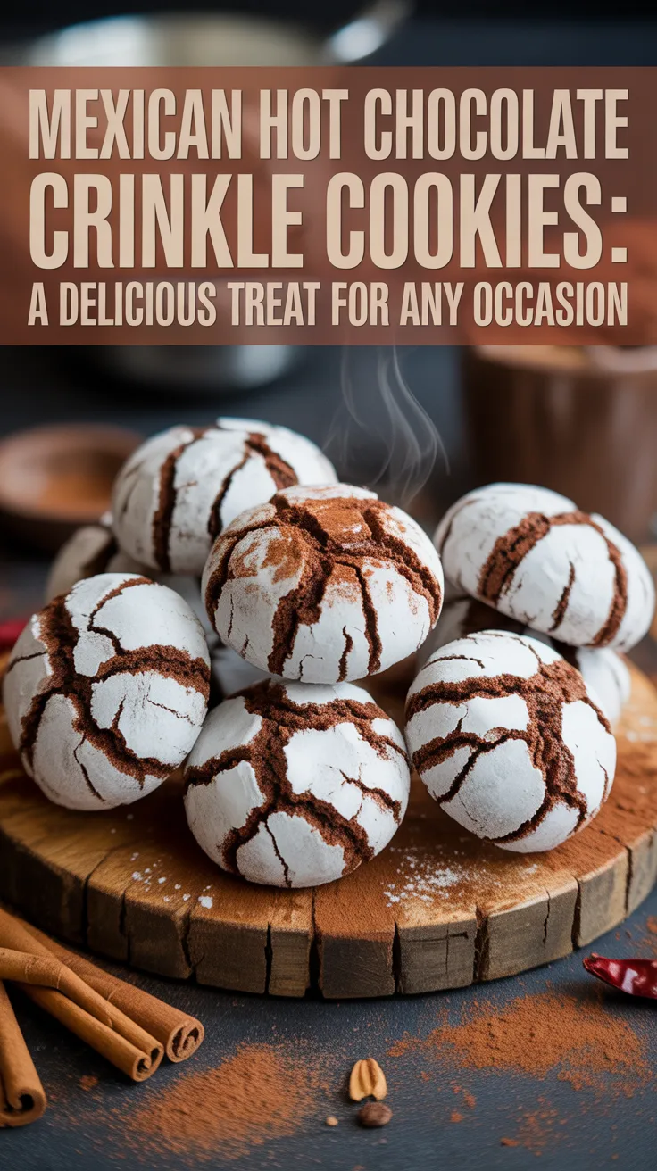 Ideal for cozy gatherings or festive occasions, these cookies are sure to impress with their stunning cracked exterior and luscious chocolate interior. The enticing aroma wafting from the oven will have everyone eagerly waiting for a warm cookie to enjoy.