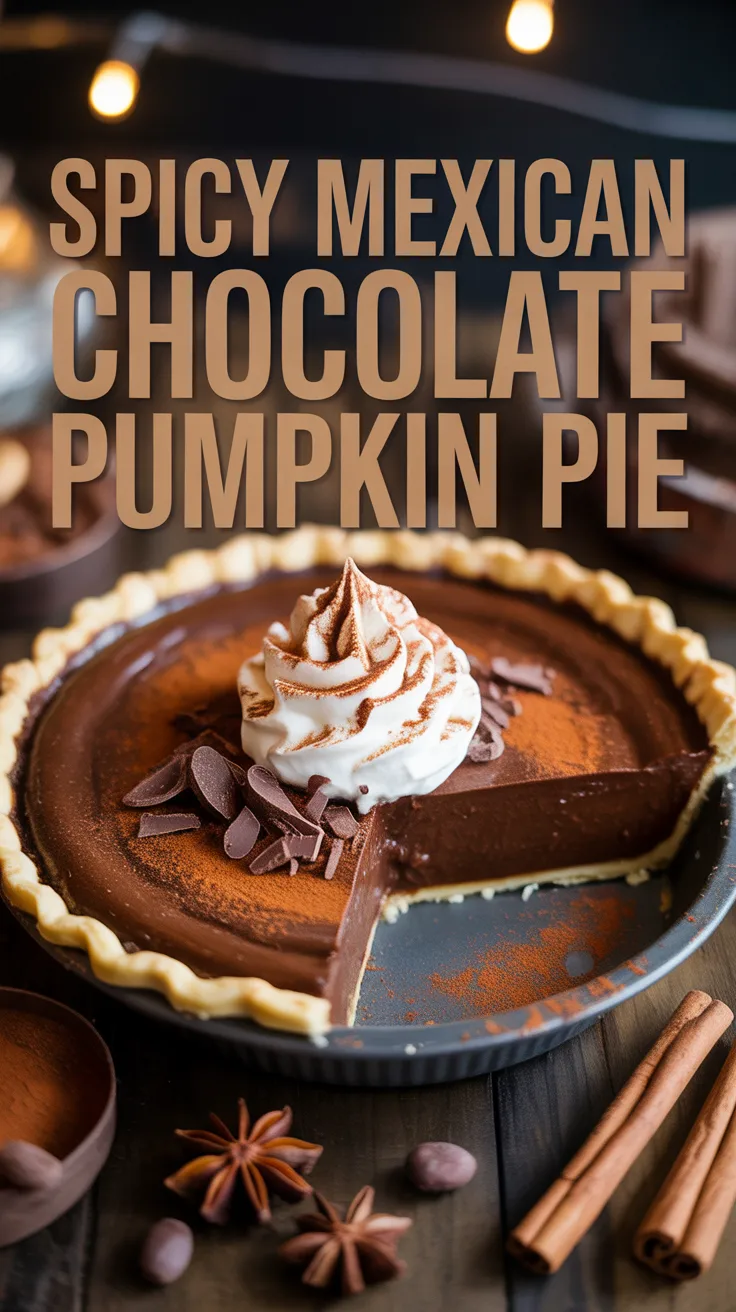 Perfect for fall festivities or holiday gatherings, this pie adds a touch of excitement to the traditional pumpkin dessert. The interplay of spicy notes and creamy pumpkin filling makes it a standout centerpiece for your dessert table.