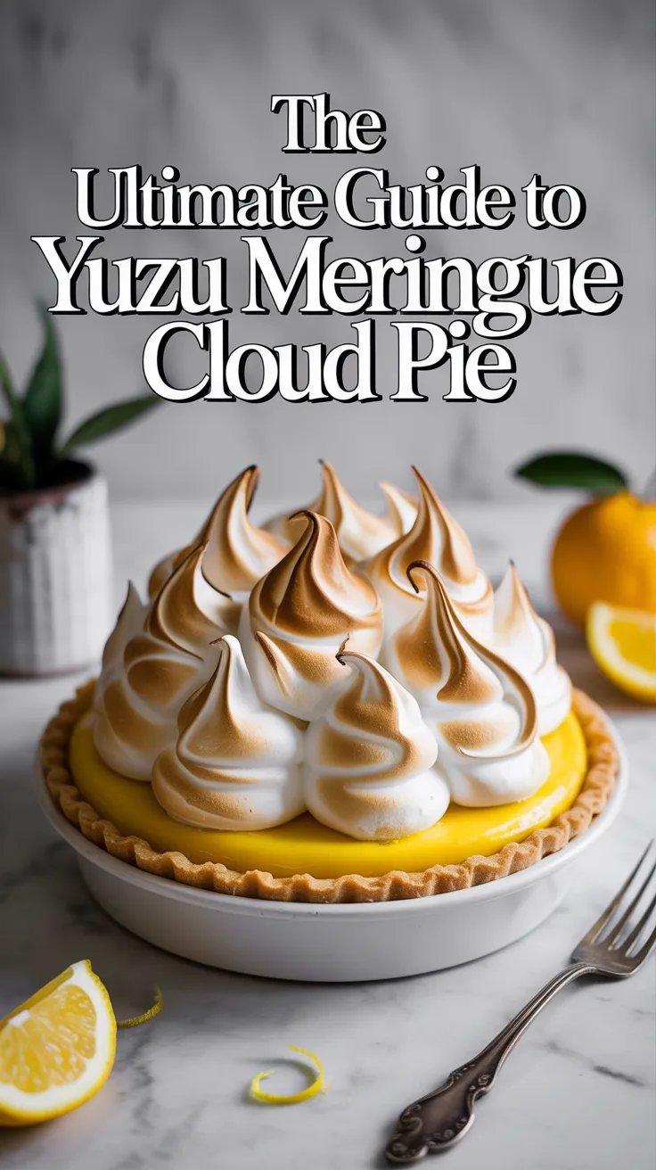 Experience the vibrant zest of yuzu in a dessert that will elevate your sweet cravings to new heights. This pie combines the refreshing tartness of yuzu citrus with a light and airy meringue, creating a delightful balance of flavors in every bite.