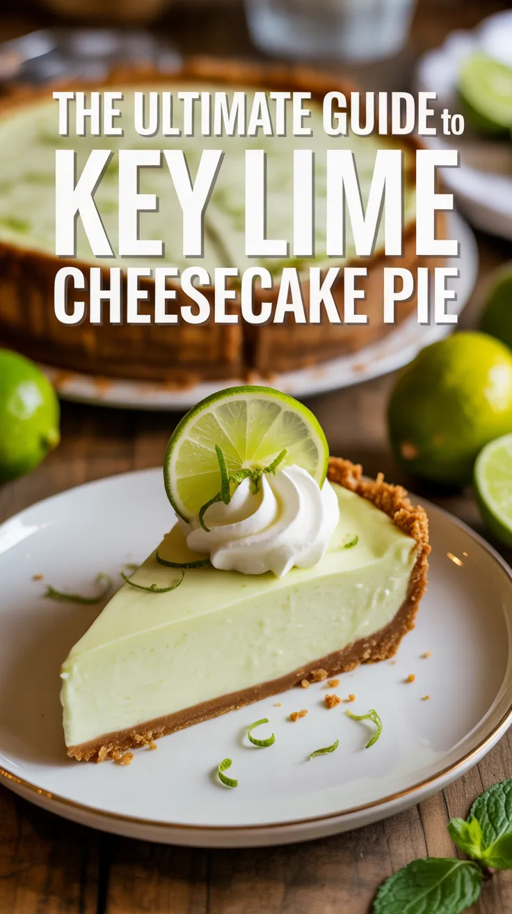Imagine a velvety cheesecake filling infused with vibrant key lime juice, all resting on a buttery graham cracker crust. Each slice delivers a harmonious balance of tartness and richness, leaving you craving more with every delicious bite.