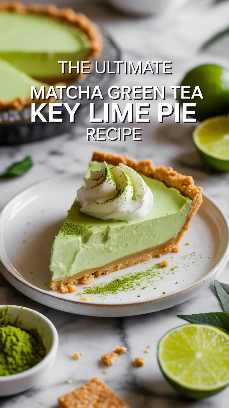 Ideal for spring gatherings or summer picnics, this pie offers a refreshing escape with every bite. The tangy lime and subtle matcha flavors create a light, invigorating dessert that’s sure to become a new favorite.