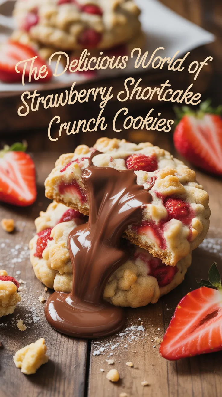 Step into a delightful world with Strawberry Shortcake Crunch Cookies, where the classic flavors of summer come alive in every bite. These cookies combine the sweet, juicy essence of fresh strawberries with a satisfying crunch, making for a treat that's both nostalgic and innovative.