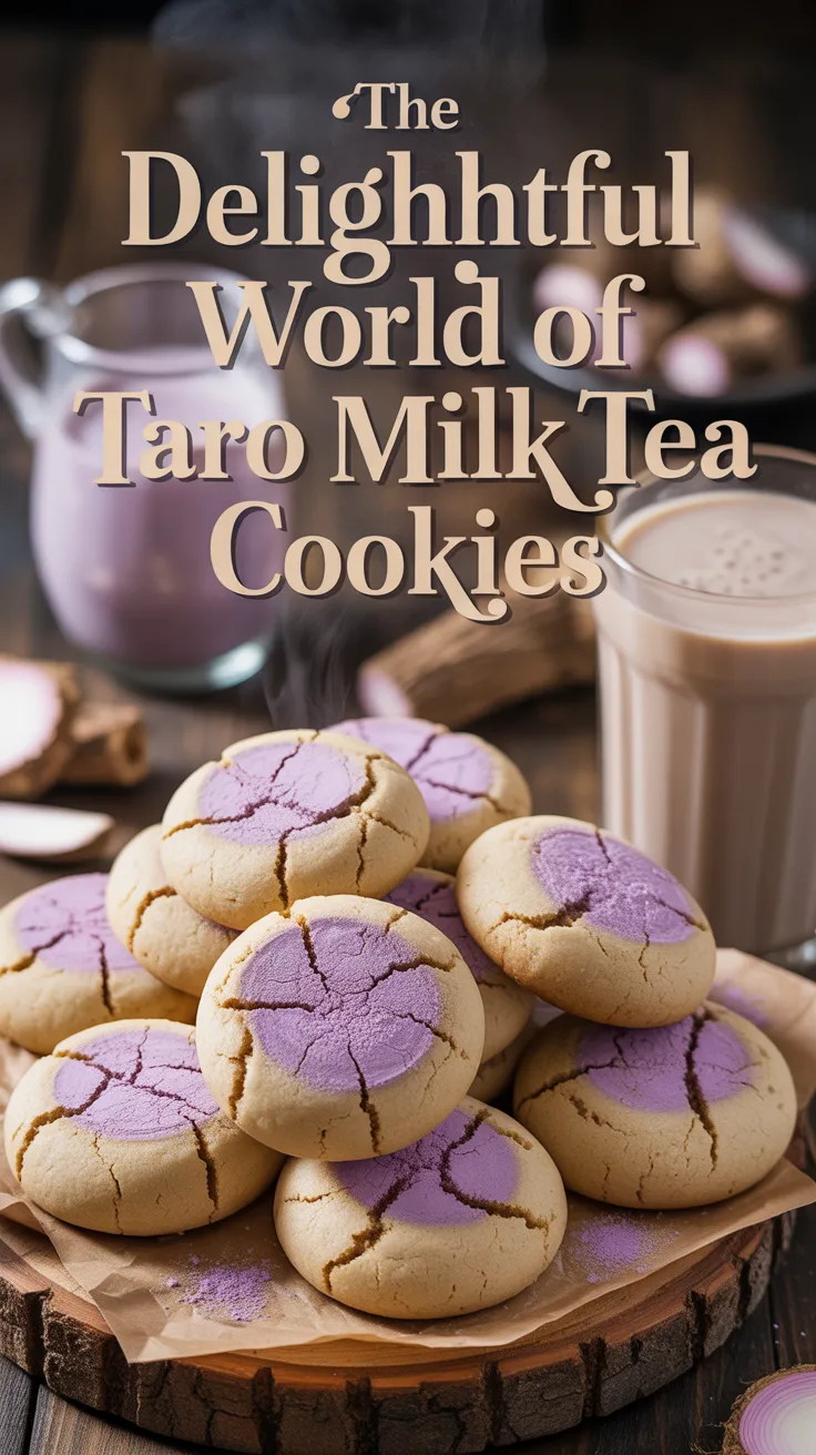Imagine savoring a soft, chewy cookie infused with the subtle sweetness and earthy notes of taro, perfectly complemented by hints of creamy milk and a sprinkle of green tea powder. Each bite is a delectable journey that transports you to a cozy tea house with every mouthful.