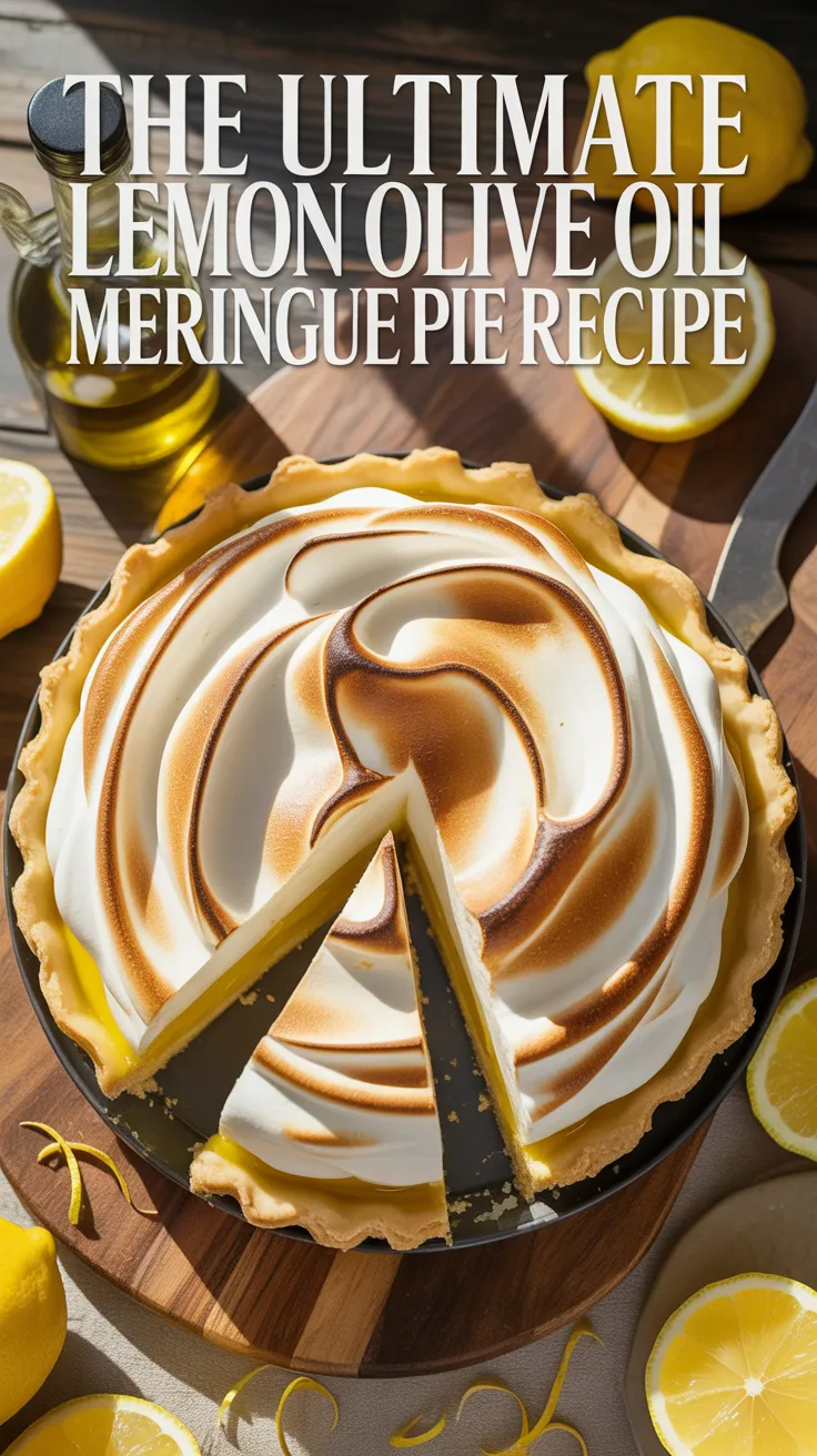 Impress your guests with a beautifully crafted dessert that marries traditional flavors with a modern flair. The combination of lemon and olive oil offers a unique depth that transforms a familiar favorite into something extraordinary.