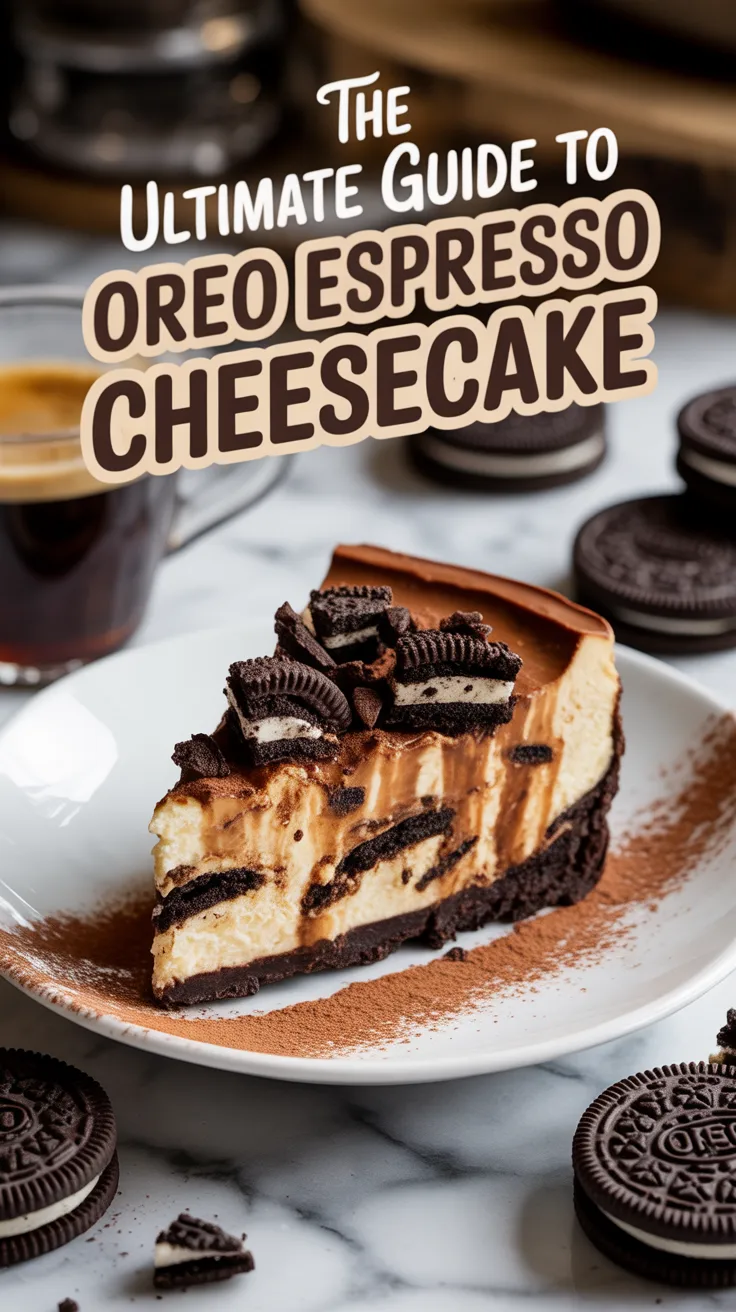 Elevate your dessert game with a decadent Oreo espresso cheesecake that masterfully blends rich chocolate and bold coffee flavors. This indulgent treat is the perfect fusion for both Oreo lovers and coffee aficionados alike.