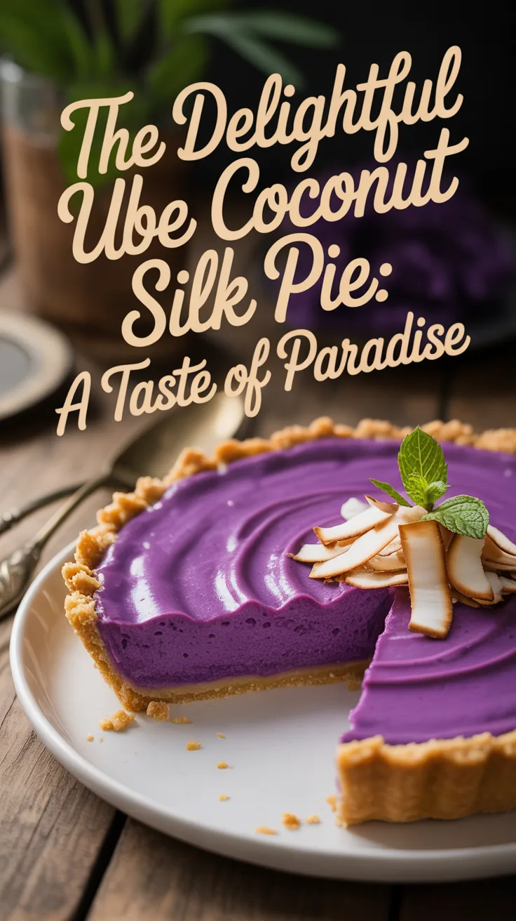 Elevate your dessert game with a pie that celebrates creativity and indulgence. With its silky filling and crunchy crust, this Ube Coconut Silk Pie is destined to become a cherished favorite in your culinary repertoire.