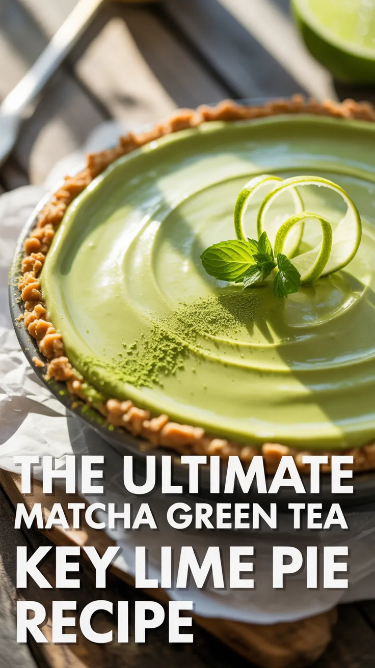 Experience the perfect harmony of flavors in The Ultimate Matcha Green Tea Key Lime Pie. This refreshing dessert marries the bright, zesty notes of key lime with the earthy richness of matcha, creating a delightful treat that’s as beautiful as it is delicious.