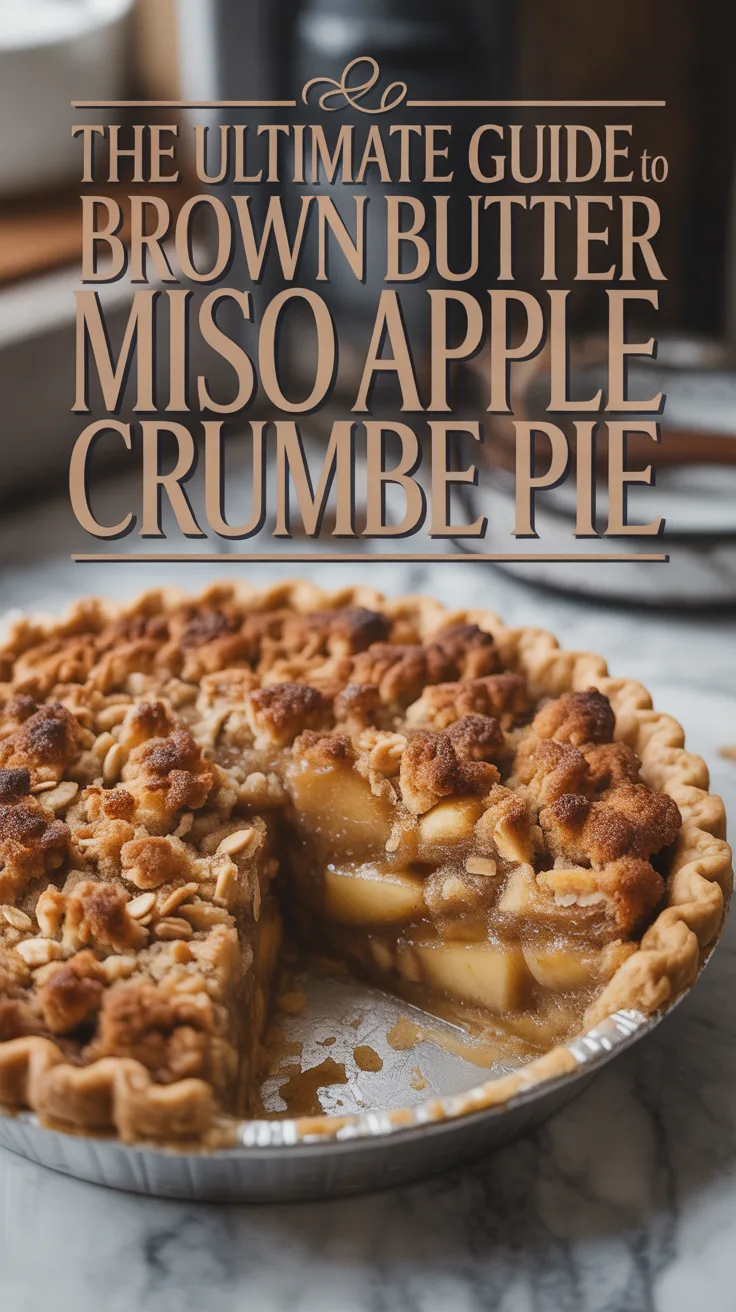 Imagine a warm slice of pie, the rich aroma of brown butter mingling with the sweet, tangy notes of apple and the umami punch of miso. This unique twist on a classic dessert promises to surprise and delight your taste buds in every bite.
