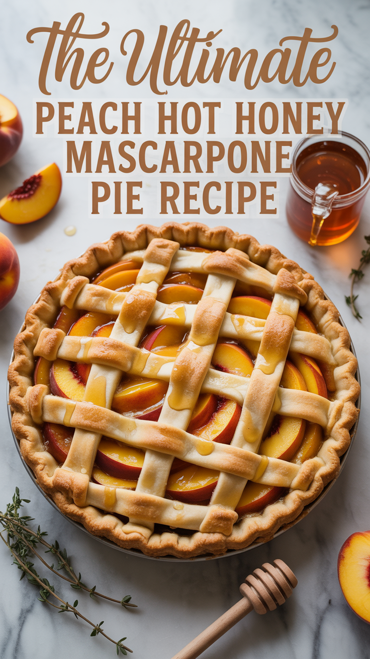 Don’t miss the chance to delight in a dessert that showcases the best of seasonal fruit and unexpected flavor combinations. This Peach Hot Honey Mascarpone Pie is the perfect way to wrap up any meal or simply enjoy a sweet treat at home.