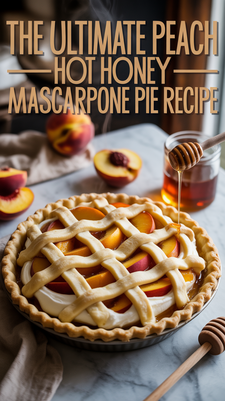 Picture a buttery crust cradling ripe peaches drizzled with a touch of spicy hot honey, creating a delightful contrast that elevates this pie to new heights. Each slice is a celebration of freshness and indulgence, perfect for warm evenings or festive gatherings.