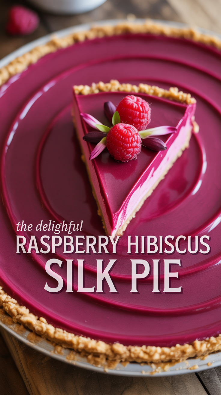 Embark on a flavorful adventure with the Delightful Raspberry Hibiscus Silk Pie, where vibrant raspberries meet the floral essence of hibiscus in a luscious, creamy filling. This unique dessert promises to tantalize your taste buds and add a touch of elegance to any gathering.
