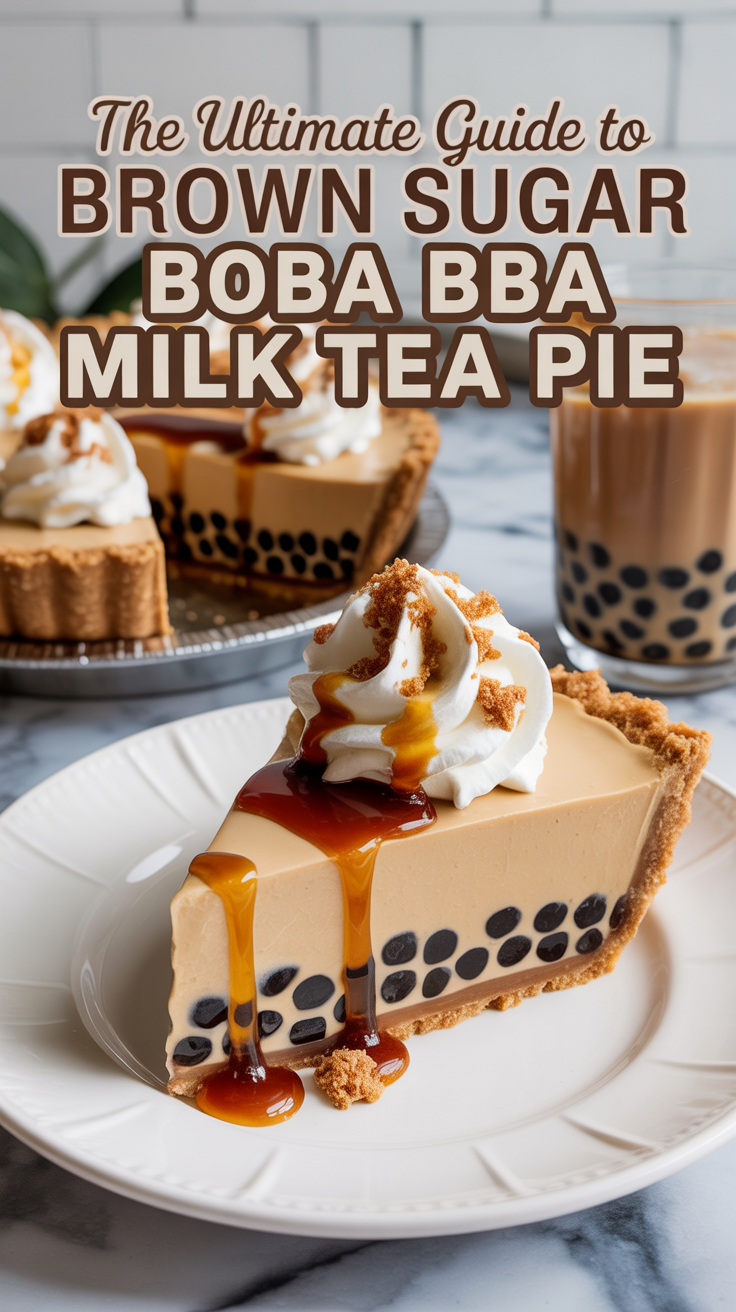 Dive into the delicious world of Brown Sugar Boba Milk Tea Pie, where the beloved flavor of boba milk tea is transformed into a creamy, dreamy dessert. This unique pie brings together the best of both worlds, offering a delightful blend of textures and flavors that will captivate your taste buds.