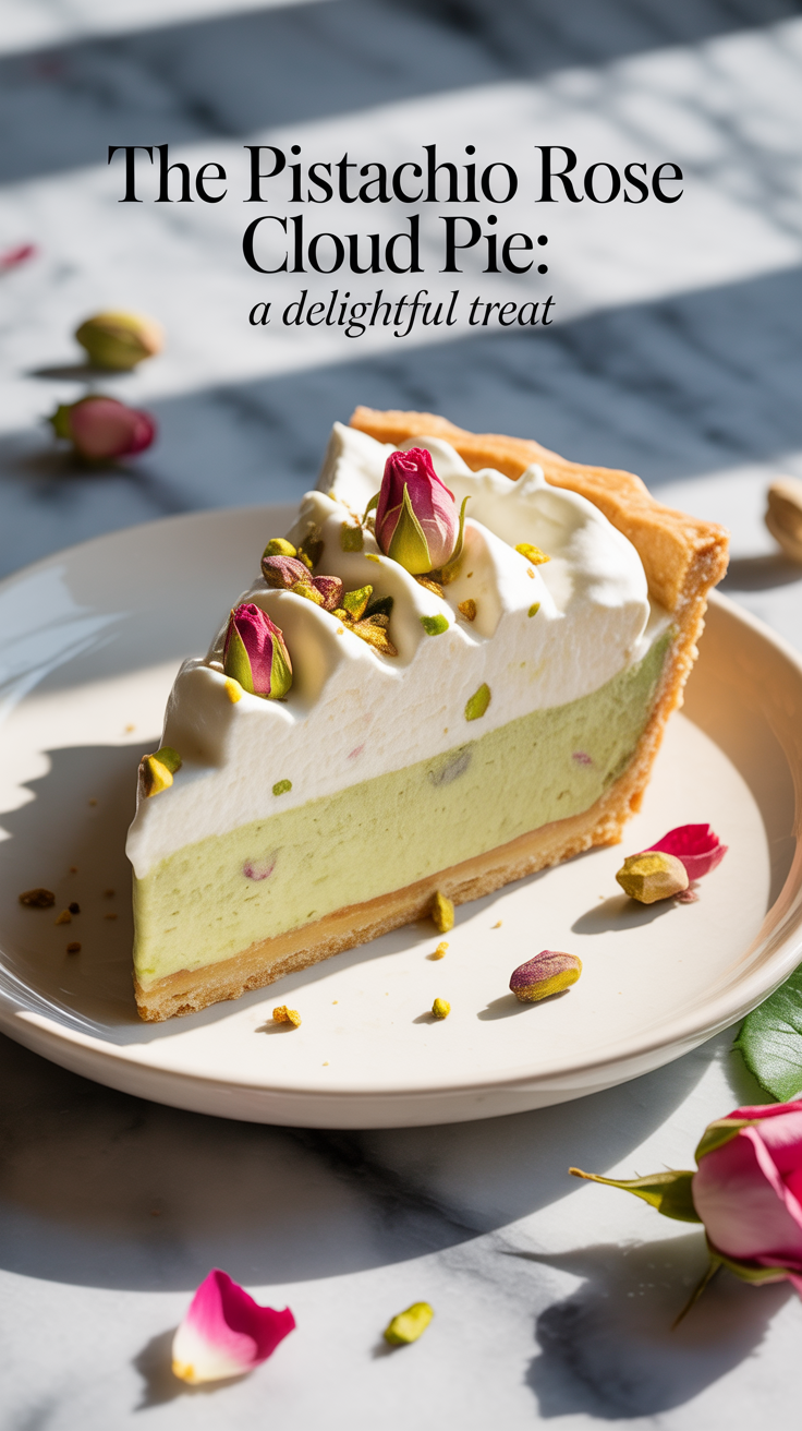 Explore the enchanting flavors of Pistachio Rose Cloud Pie, a delightful dessert that transports you to a dreamy world of creamy indulgence. This unique treat combines the nutty richness of pistachios with the delicate floral notes of rose, making it a truly captivating experience for the palate.