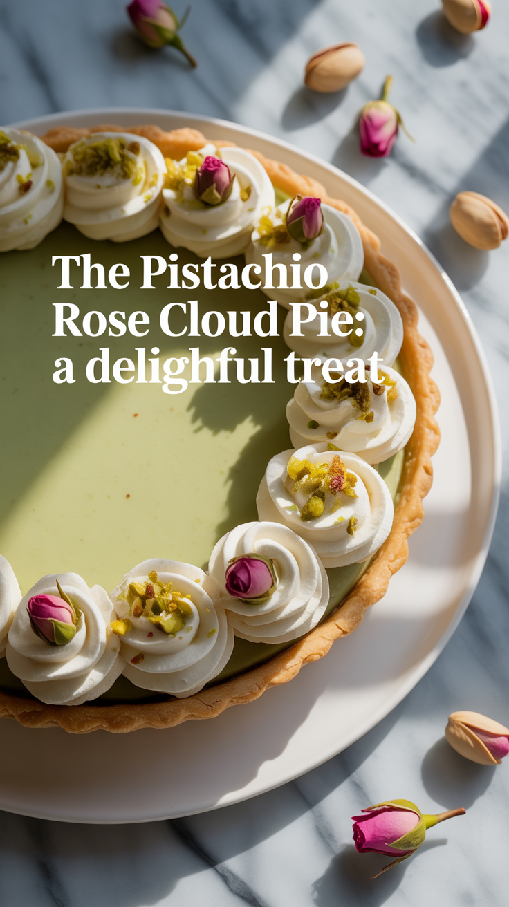 With straightforward instructions and helpful tips, even those new to baking can master this impressive dessert. The Pistachio Rose Cloud Pie is not just a treat; it’s a celebration of flavor, perfect for special occasions or a memorable sweet ending to any meal.