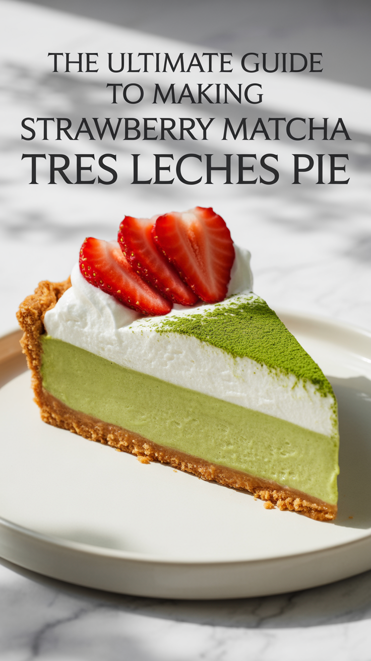 Discover the perfect fusion of flavors with our Strawberry Matcha Tres Leches Pie, where creamy indulgence meets refreshing zest. This delightful dessert not only tantalizes the taste buds but also adds a vibrant twist to the traditional recipe, making it a showstopper for any occasion.