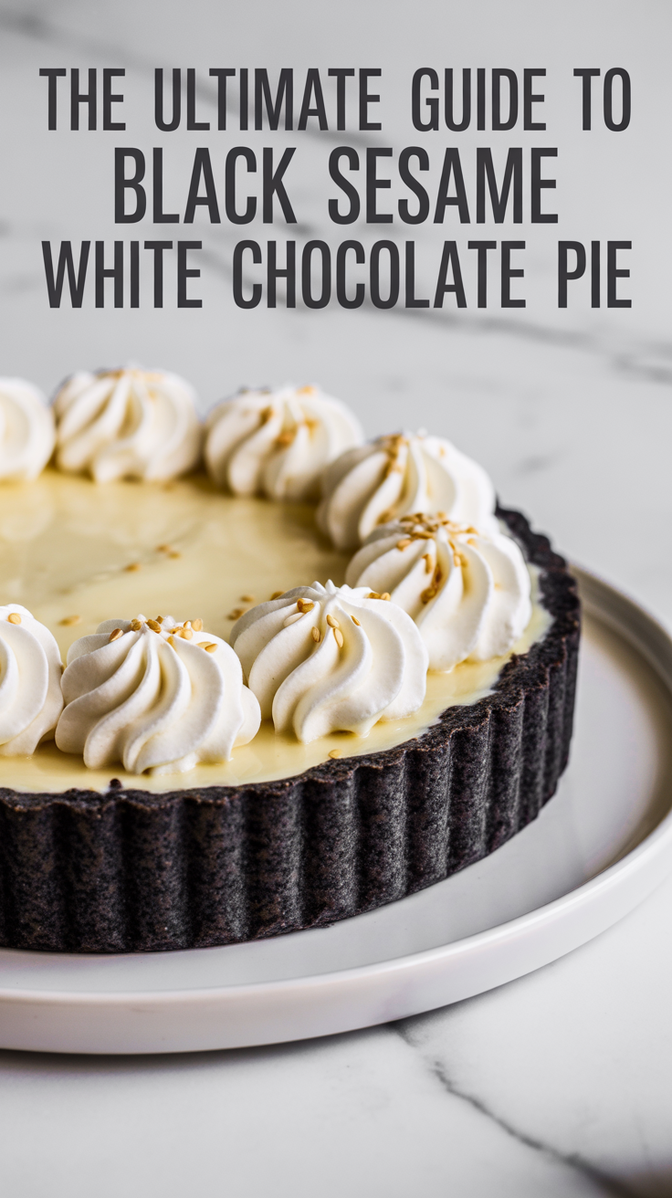 Elevate your dessert repertoire with a pie that’s both luxurious and comforting. The Black Sesame White Chocolate Pie is the perfect finale for dinner parties or a delightful treat to enjoy all to yourself on a cozy afternoon.