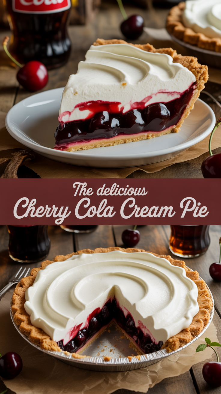 Imagine a luscious, silky filling perched atop a buttery crust, each slice bursting with cherry flavor and subtle hints of cola. The combination of textures and flavors offers a delightful twist that will surprise your taste buds and leave you craving more.