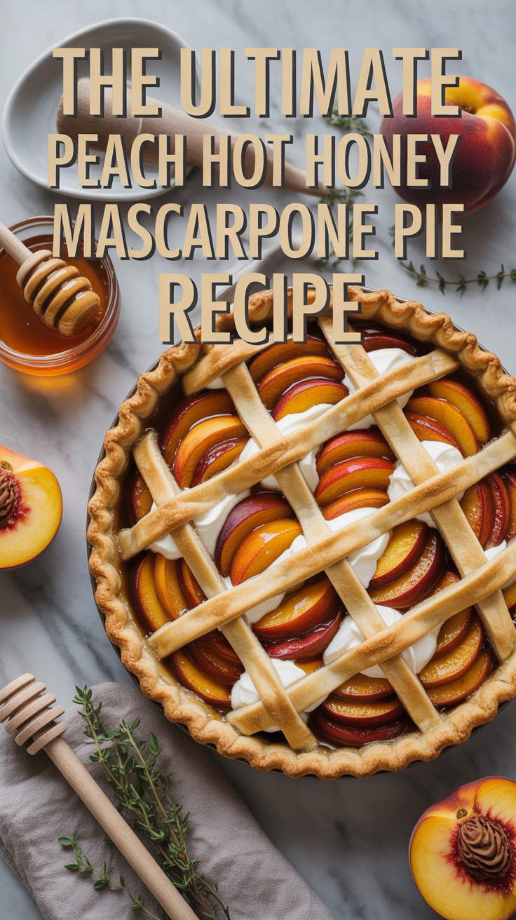 Savor the summer sweetness of The Ultimate Peach Hot Honey Mascarpone Pie, where juicy peaches meet the luxurious creaminess of mascarpone. This delightful dessert offers a unique blend of flavors that will have your taste buds dancing and your guests asking for seconds.