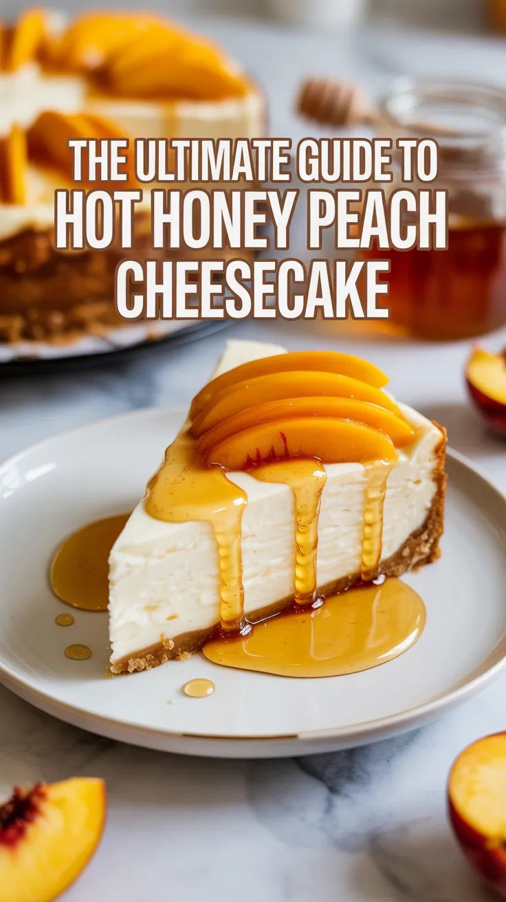 Explore the tantalizing flavors of a hot honey peach cheesecake that brings summer's sweetness to your dessert table. This unique combination of creamy cheesecake and juicy peaches infused with a hint of heat will leave your taste buds tingling.