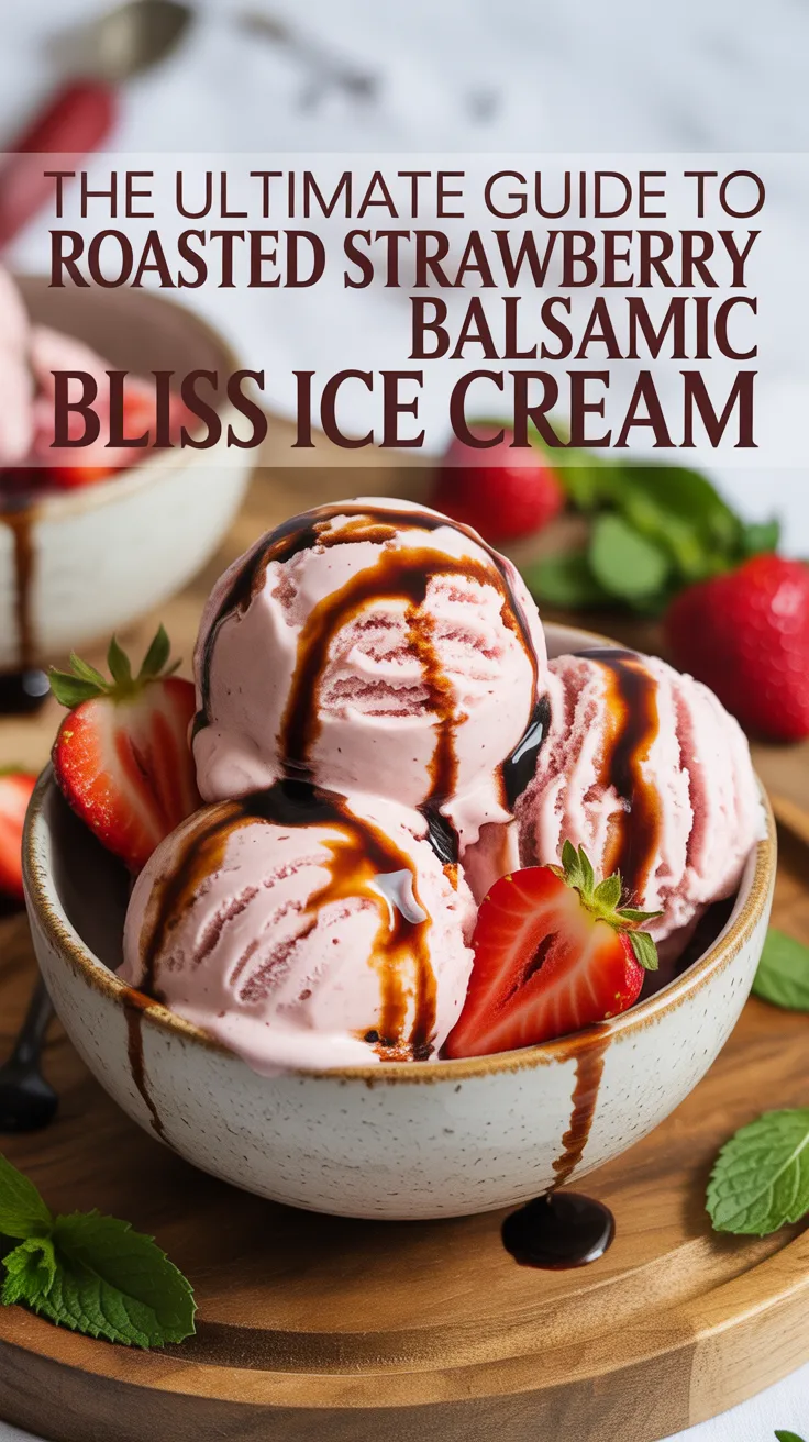 Indulge in a unique flavor combination that marries the sweetness of roasted strawberries with the rich tang of balsamic vinegar. This ice cream isn’t just a dessert; it’s a culinary adventure that promises to tantalize your taste buds with each delicious scoop.