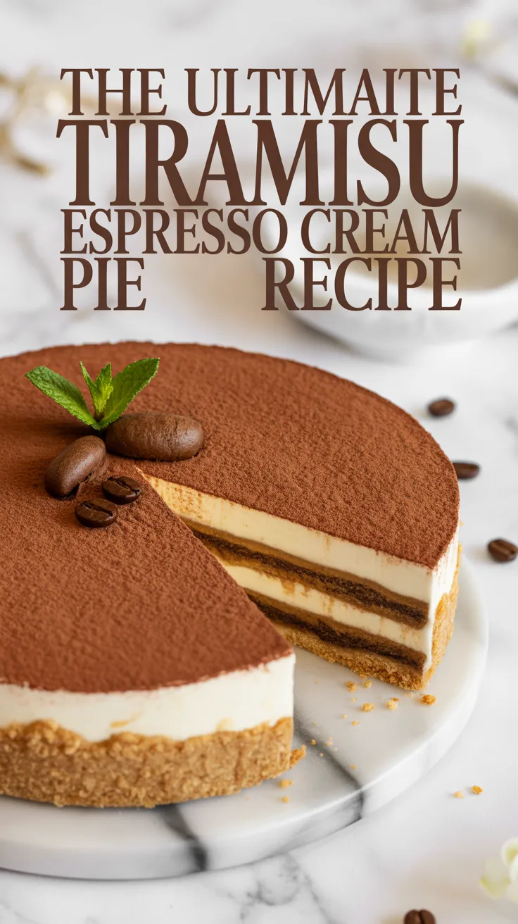 Imagine layers of rich espresso cream and velvety filling nestled in a buttery crust, all topped with a dusting of cocoa for the perfect finishing touch. This recipe reveals the secrets to achieving a luxurious texture that sets this pie apart from the rest.