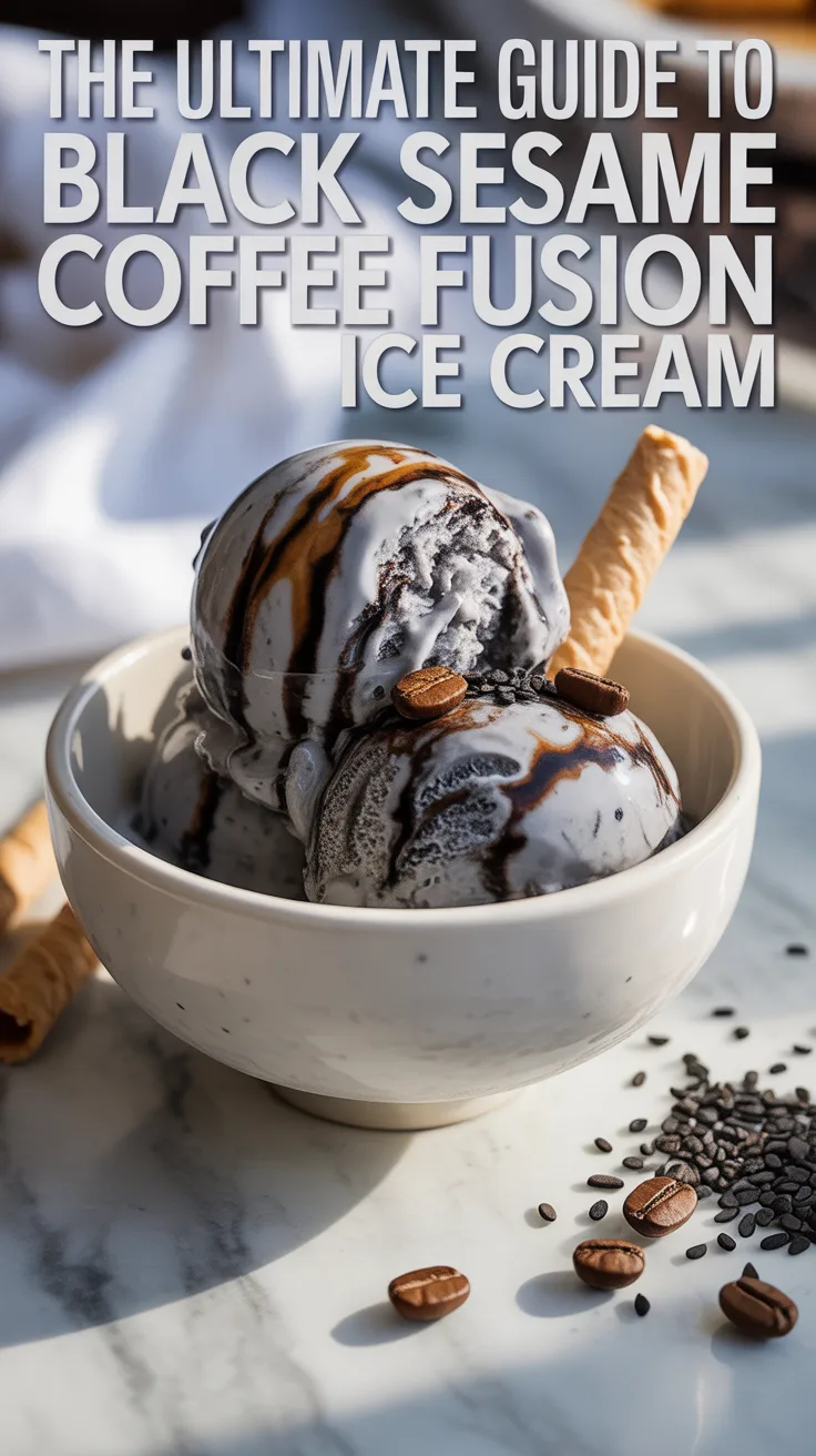 Imagine savoring a creamy scoop that perfectly balances the earthiness of black sesame with the aromatic goodness of freshly brewed coffee. This ice cream is a sophisticated treat that will impress even the most discerning dessert lovers in your life.