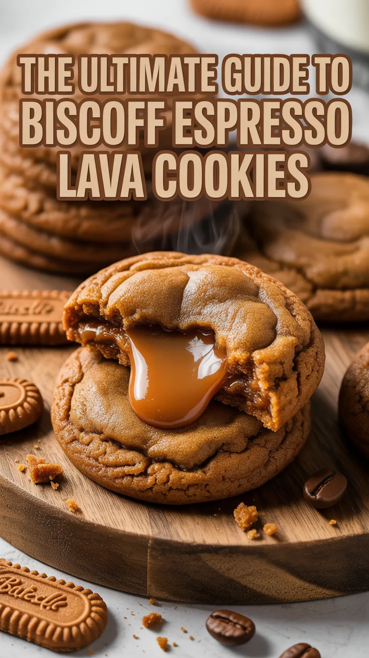 Indulge in the rich, decadent world of Biscoff Espresso Lava Cookies, where smooth chocolate meets the delightful crunch of Biscoff cookies. These treats are crafted to surprise and delight, featuring a molten espresso center that flows out with every bite, creating a true dessert experience.