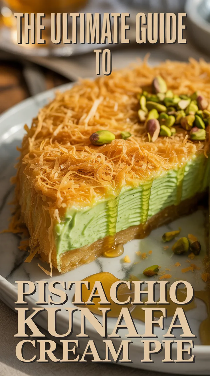 Imagine layers of buttery, crispy kunafa filled with a luscious cream that melts in your mouth, all topped with a shower of crushed pistachios. This recipe reveals the secrets behind achieving the perfect textures and flavors, ensuring each slice is a celebration of culinary artistry.