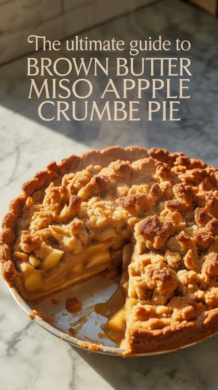 What if your favorite caramel apple dessert had a sophisticated twist? Dive into the world of brown butter and miso, where each layer of this pie brings a new depth of flavor that transforms a simple crumble into a culinary masterpiece.
