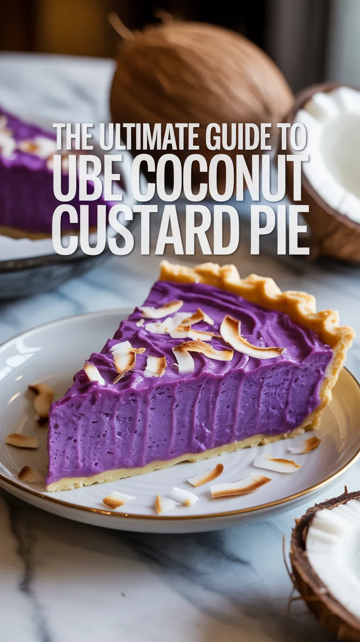 Dive into a vibrant dessert experience with Ube Coconut Custard Pie, where the stunning purple hue of ube meets the tropical essence of coconut. This delightful pie is not just visually appealing; it promises a burst of unique flavors that will captivate every palate at your table.