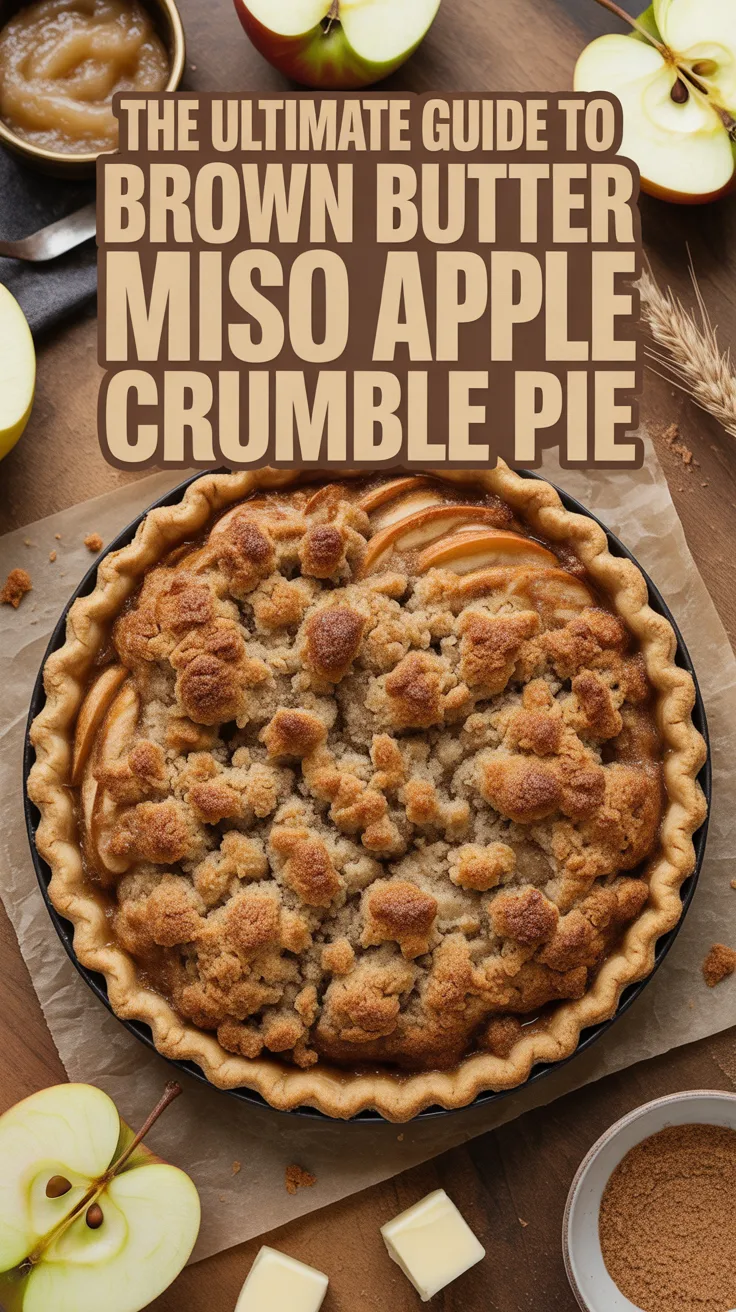 Get ready to elevate your baking game with a fusion of flavors that will leave your guests guessing. The combination of nutty brown butter and savory miso complements sweet apples perfectly, making this pie the showstopper of any gathering.