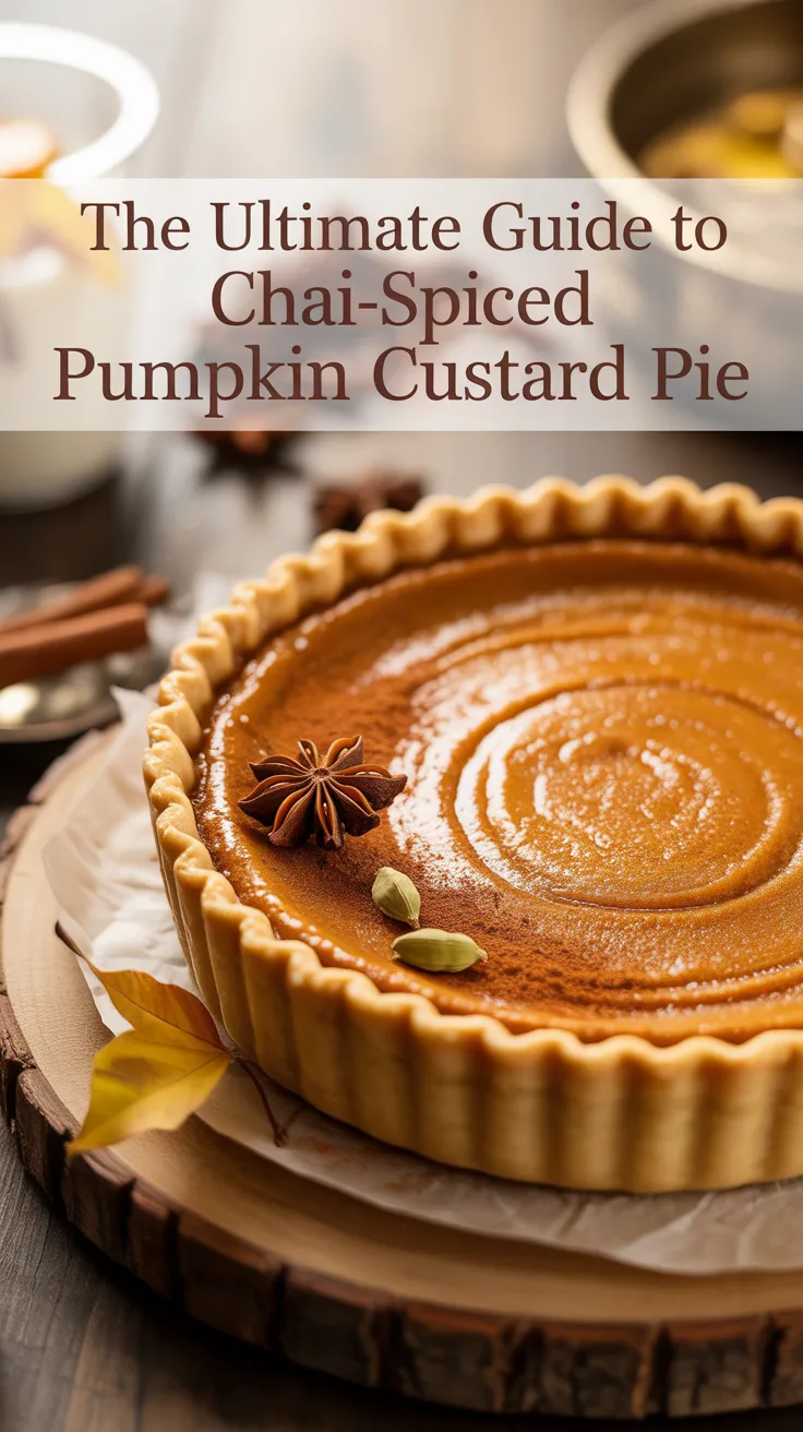 Embark on a cozy culinary adventure with a Chai-Spiced Pumpkin Custard Pie that perfectly captures the essence of fall. This indulgent dessert harmoniously blends warm spices with creamy pumpkin custard, transforming a classic favorite into a spiced sensation that will warm your soul.