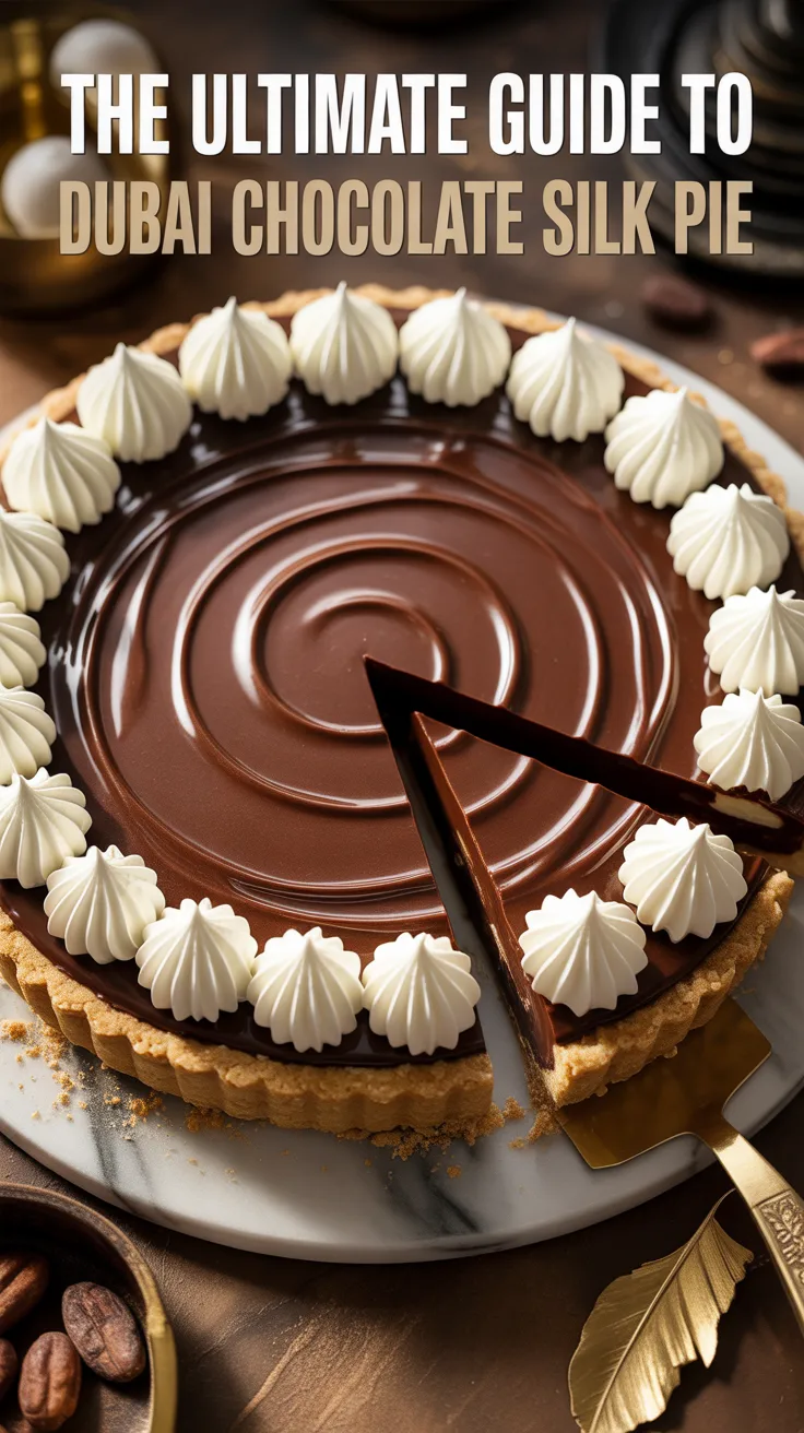 Immerse yourself in the rich, velvety world of chocolate with this decadent Dubai Chocolate Silk Pie. This indulgent dessert captures the essence of luxury, blending smooth chocolate with a buttery crust for an irresistible treat that will leave you craving more.