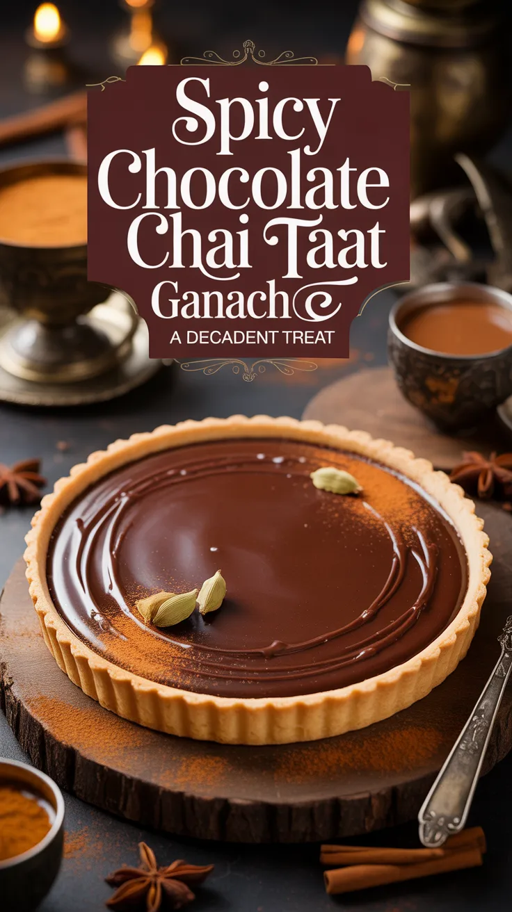 Dive into a luxurious blend of rich chocolate and aromatic spices with the Spicy Chocolate Chai Ganache Tart. This dessert combines the deep, velvety texture of ganache with the warm, inviting notes of classic chai, creating a tantalizing treat that awakens the senses.